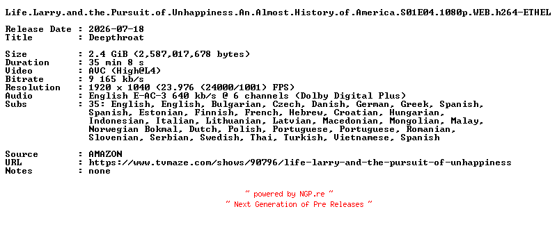 NFO for the release Life.Larry.and.the.Pursuit.of.Unhappiness.An.Almost.History.of.America.S01E04.1080p.WEB.h264-ETHEL by ETHEL