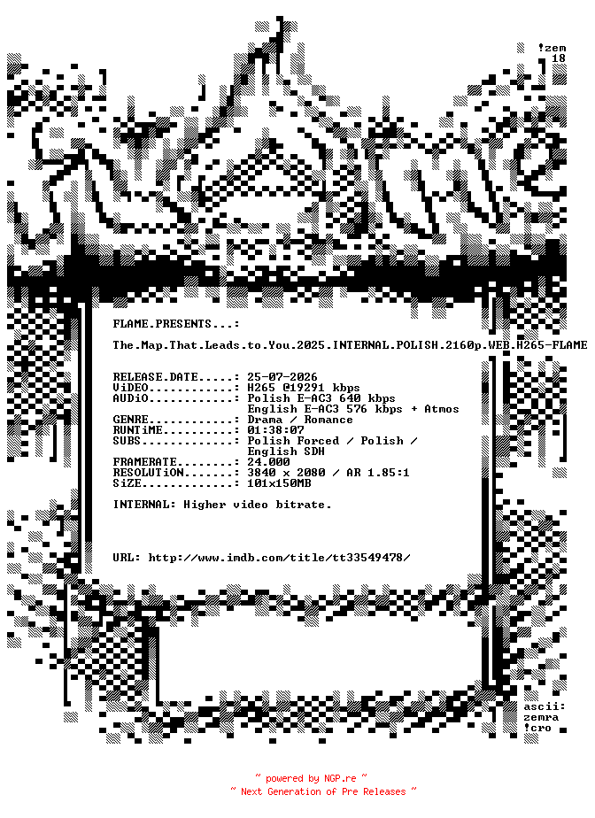 NFO for the release The.Map.That.Leads.to.You.2025.INTERNAL.POLISH.2160p.WEB.H265-FLAME by FLAME