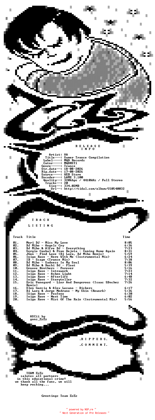 NFO for the release VA_-_Sumer_Trance_Compilation-(MQDRST1)-WEB-2026-ZzZz by ZzZz